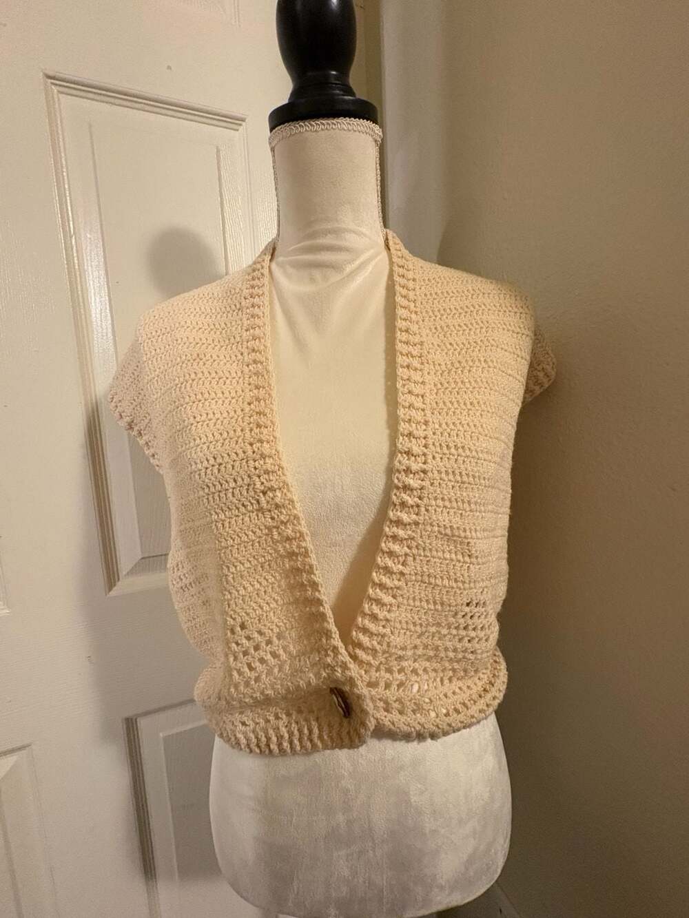 Boho Cottagecore Handmade Open Knit Shrug